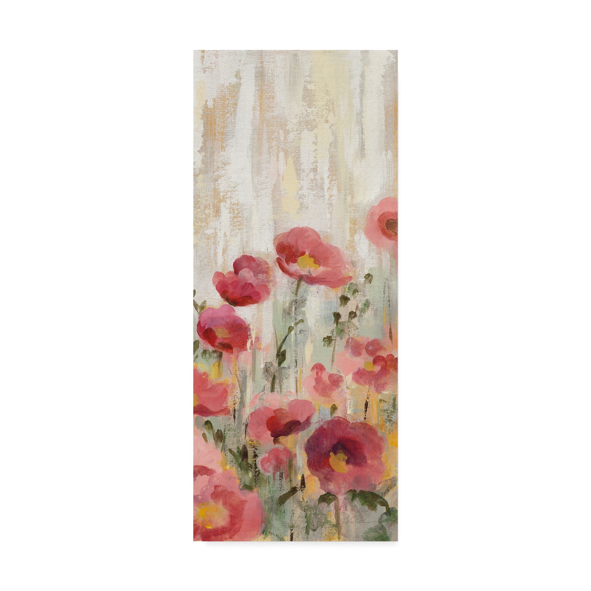 Trademark Fine Art 'Sprinkled Flowers Panel II' Canvas Art by Silvia Vassileva
