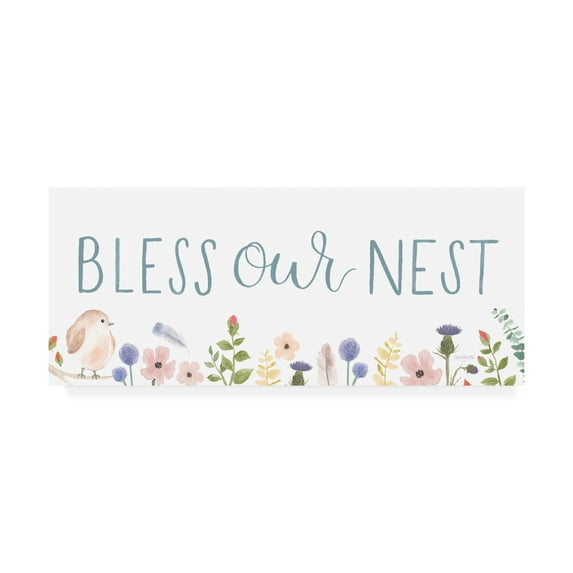 Trademark Fine Art 'Sprint Sentiments V on White' Canvas Art by Jenaya Jackson
