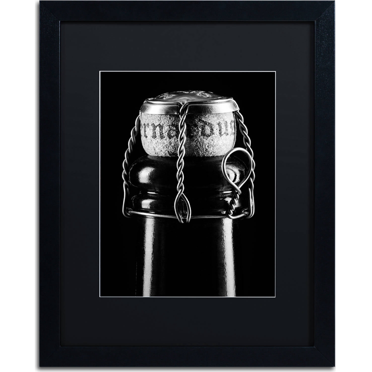 Trademark Fine Art "St. Bernardus" Canvas Art by Jason Shaffer, Black Matte, Black Frame