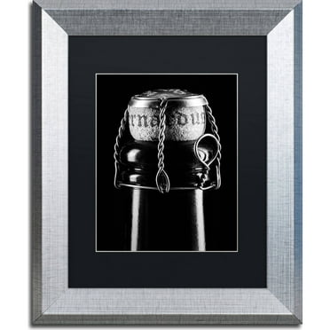 Trademark Fine Art "St. Bernardus" Canvas Art by Jason Shaffer, Black Matte, Silver Frame