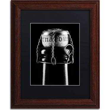 Trademark Fine Art "St. Bernardus" Canvas Art by Jason Shaffer, Black Matte, Wood Frame