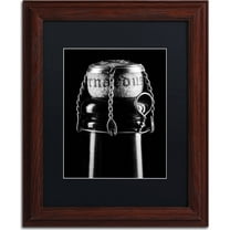 Trademark Fine Art "St. Bernardus" Canvas Art by Jason Shaffer, Black Matte, Wood Frame