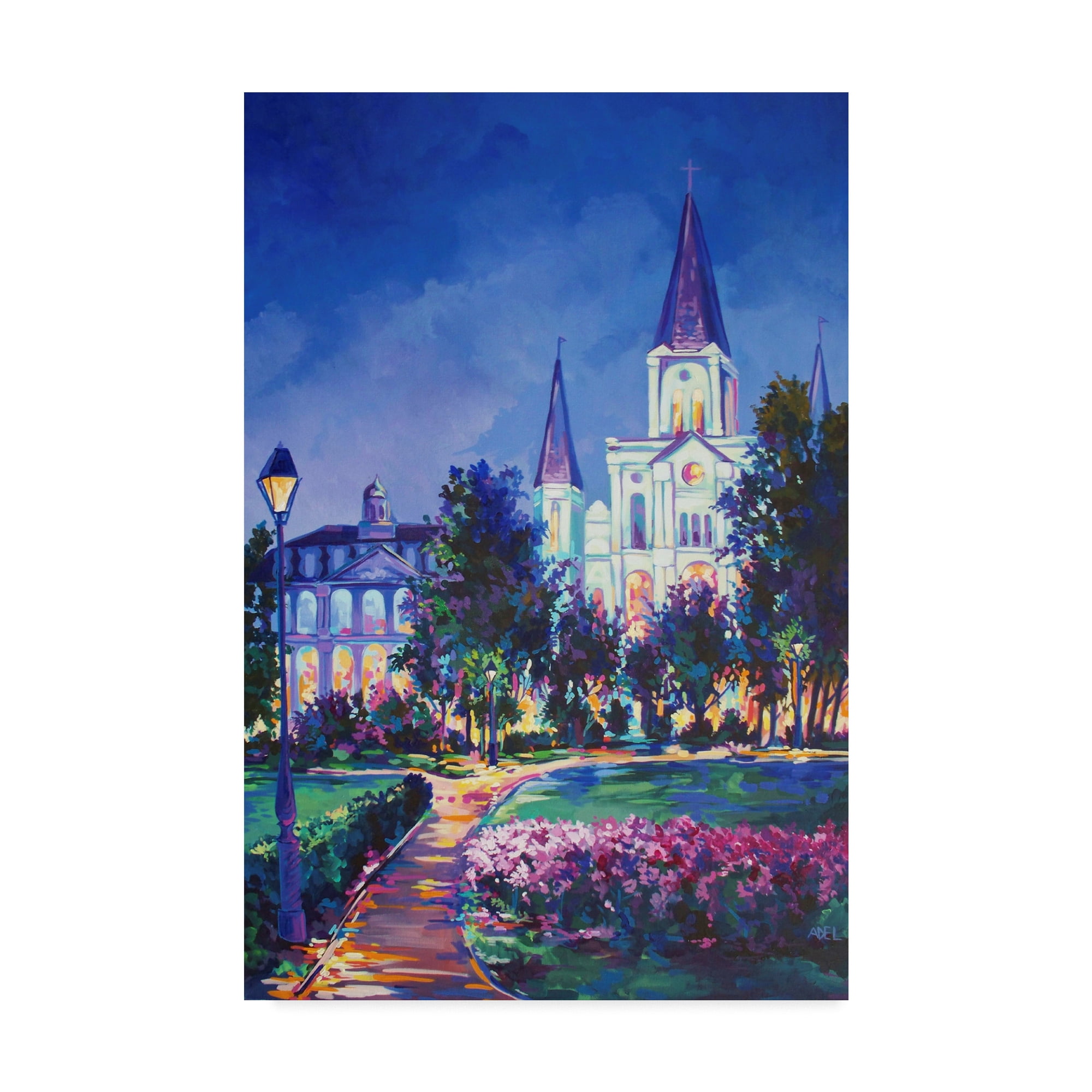 Trademark Fine Art 'St Louis Cathedral' Canvas Art by ADEL