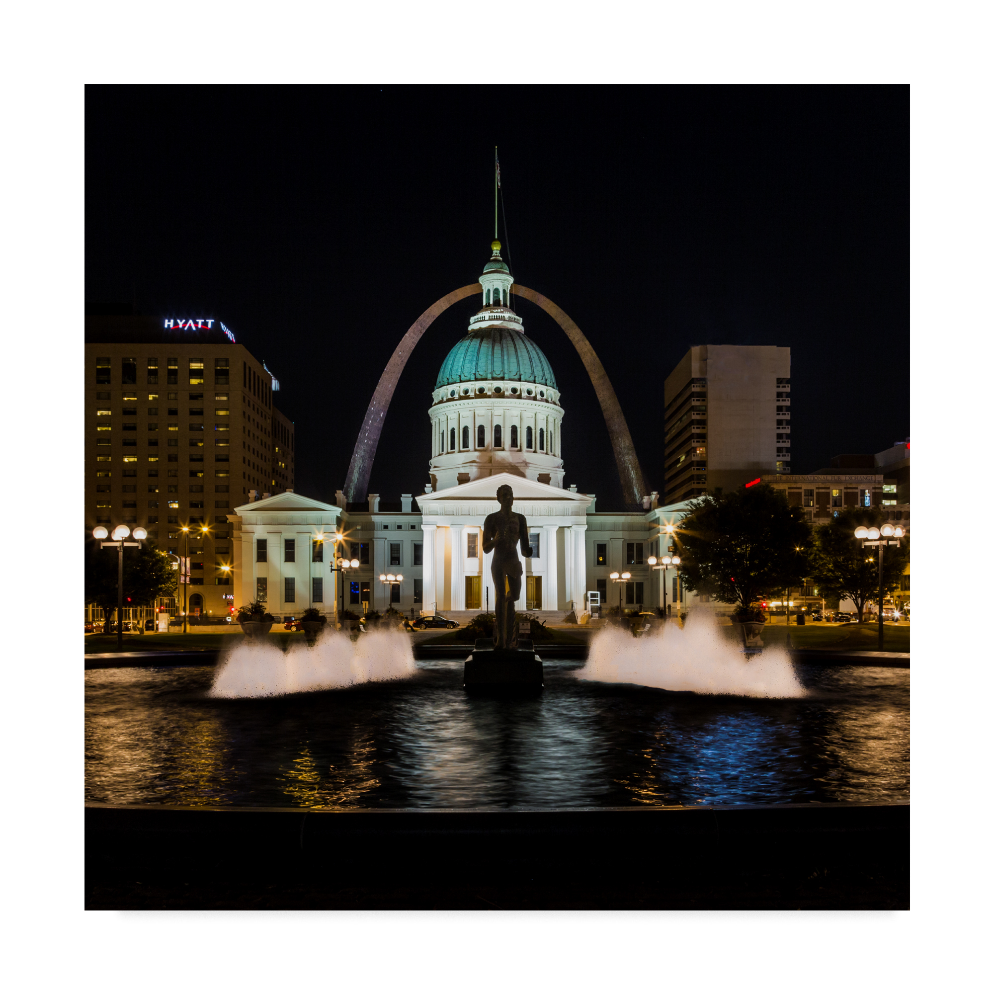 Trademark Fine Art 'St. Louis Keiner Plaza' Canvas Art by Galloimages Online