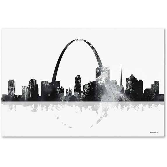 Trademark Fine Art "St Louis Missouri Skyline" Canvas Art by Marlene Watson