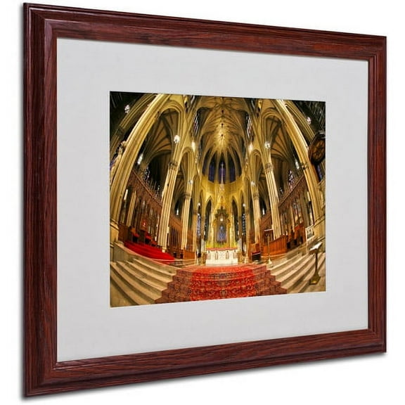 Trademark Fine Art "St. Patrick's" Matted Framed Art by CATeyes