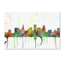Trademark Fine Art "St Paul Minnesota Skyline Mclr-1" Canvas Art by Marlene Watson