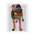 thumbnail image 1 of Trademark Fine Art 'Staffordshire Bull Terrier Patchwork' Canvas Art by Fab Funky, 1 of 3