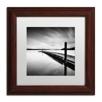 Trademark Fine Art "Stand By" Canvas Art by Moises Levy White Matte, Wood Frame