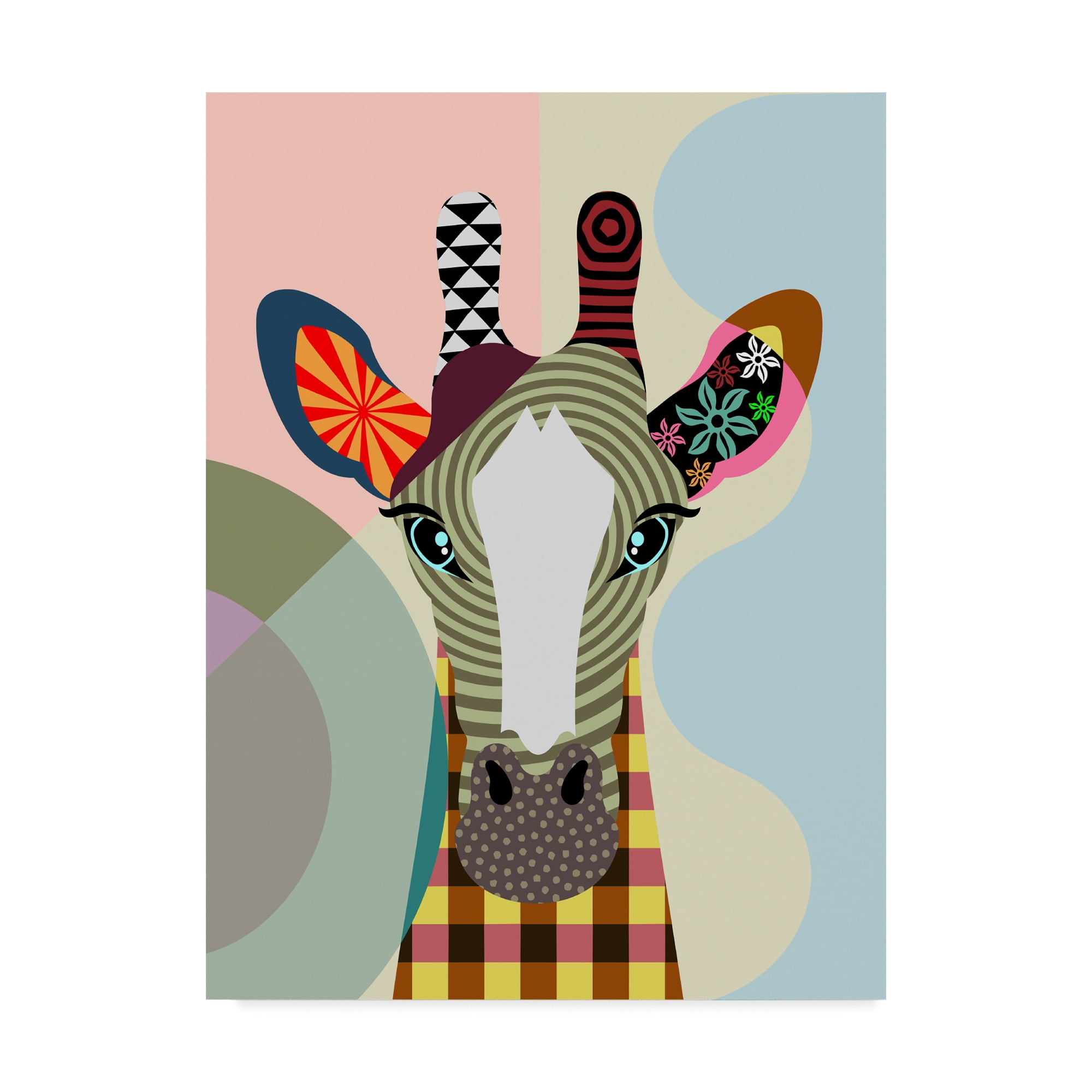 Trademark Fine Art 'Stand Tall Giraffe' Canvas Art by Lanre Adefioye