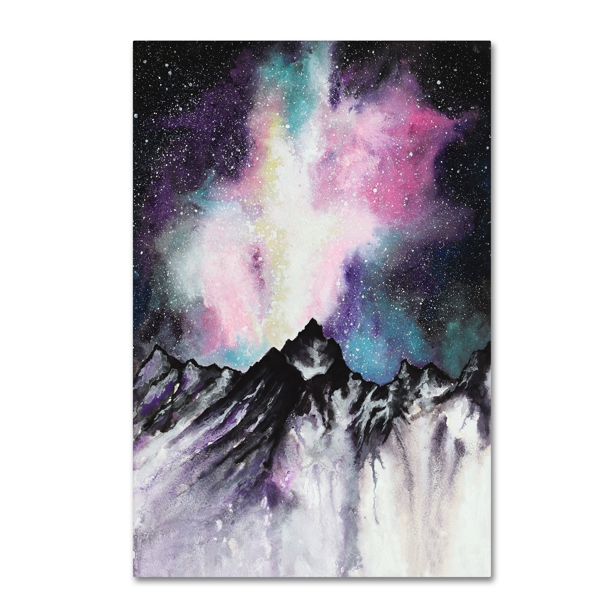 Michelle Faber Galaxy Landscape Canvas Art in Multicolor