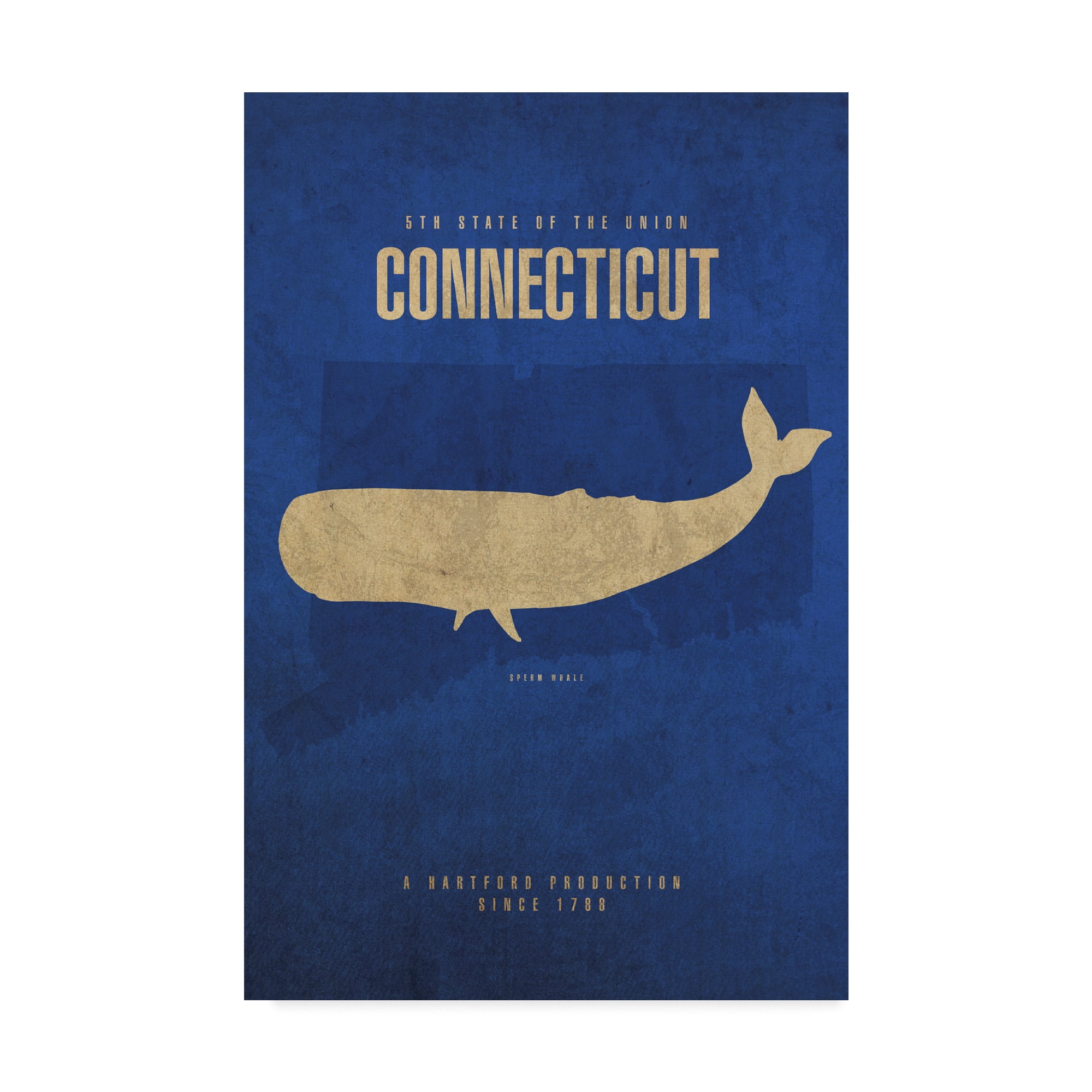 Trademark Fine Art 'State Animal Connecticut' Canvas Art by Red Atlas Designs