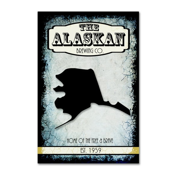 Trademark Fine Art 'States Brewing Co Alaska' Canvas Art by LightBoxJournal