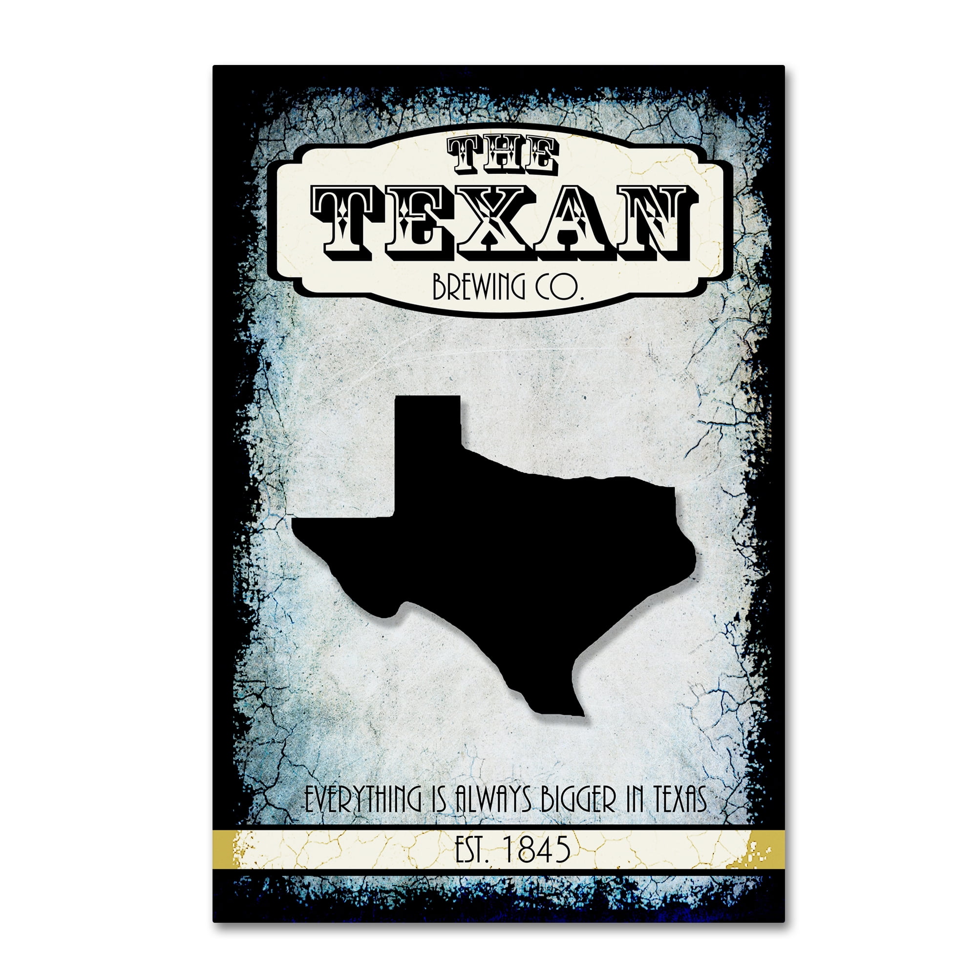 Trademark Fine Art 'States Brewing Co Texas' Canvas Art by LightBoxJournal