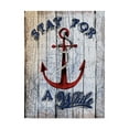 thumbnail image 1 of Trademark Fine Art 'Stay Anchor' Canvas Art by Art Licensing Studio, 1 of 3