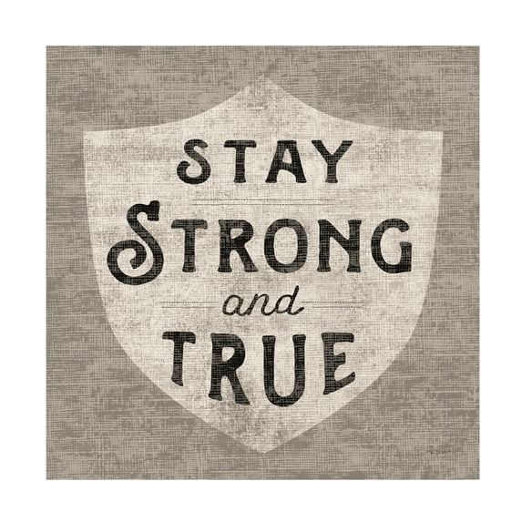Trademark Fine Art 'Stay Strong' Canvas Art by Sue Schlabach