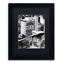 Trademark Fine Art "Staying in San Francisco" Canvas Art by Philippe Hugonnard Black Mat, Black Frame