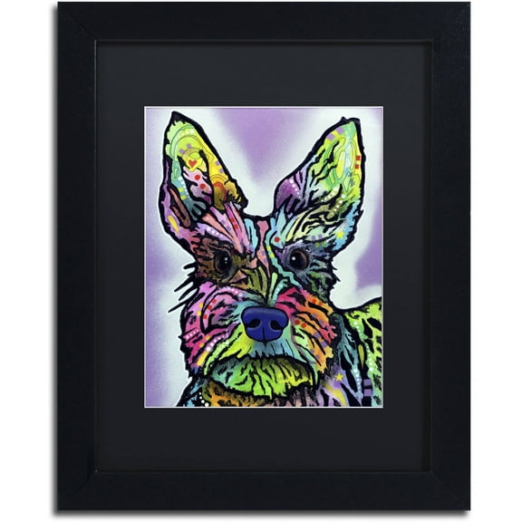 Trademark Fine Art "Stella" Canvas Art by Dean Russo, Black Matte, Black Frame
