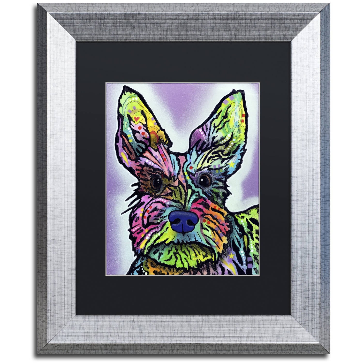 Trademark Fine Art "Stella" Canvas Art by Dean Russo, Black Matte, Silver Frame