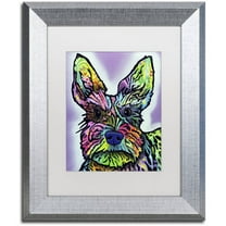 Trademark Fine Art "Stella" Canvas Art by Dean Russo, White Matte, Silver Frame