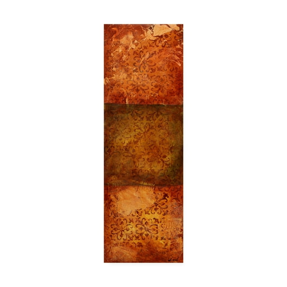 Trademark Fine Art 'Stencils Over Red Tones 4' Canvas Art by Pablo Esteban