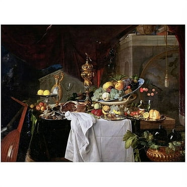 Trademark Fine Art "Still Life; 1640" Canvas Art by Jan Davidz de Heem