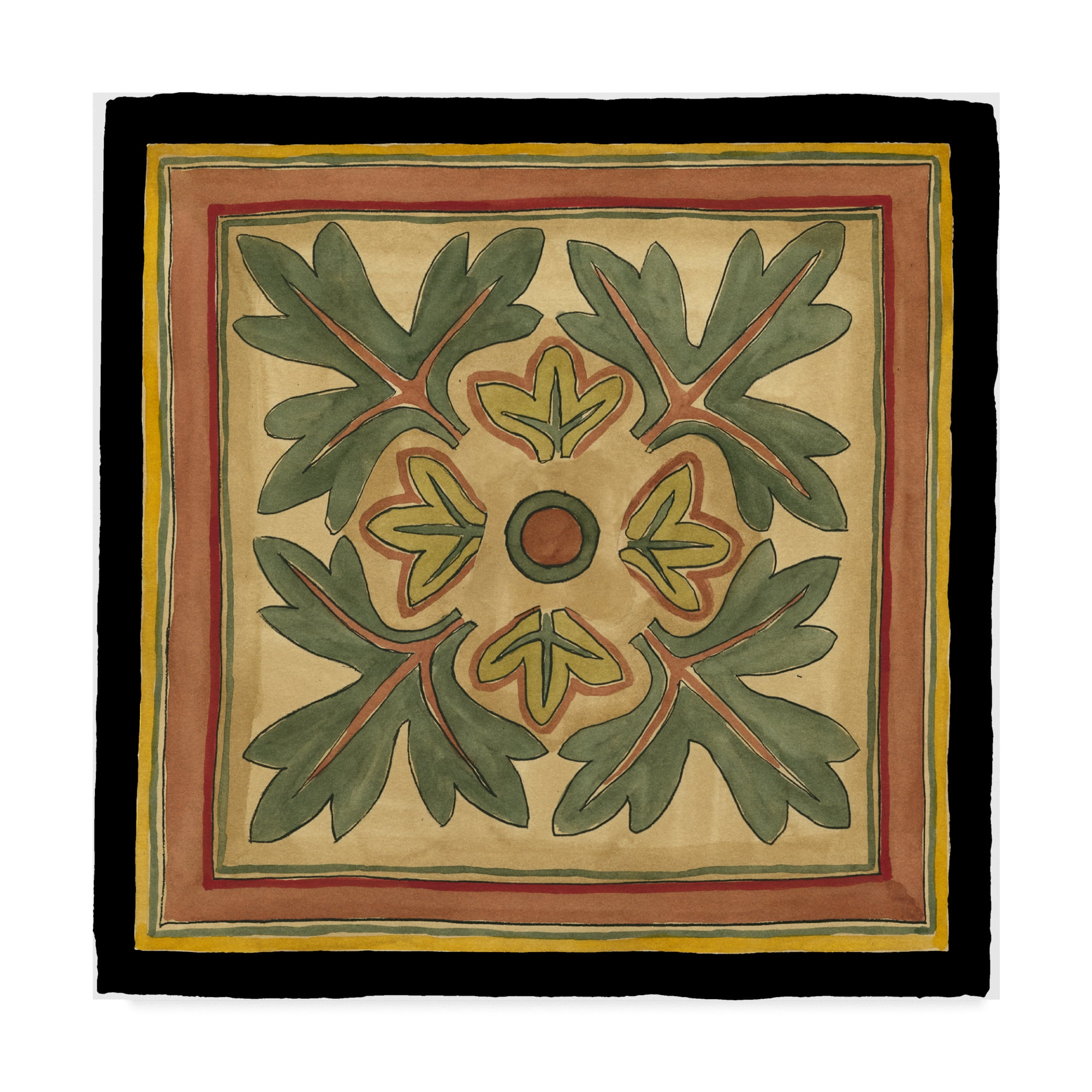 Trademark Fine Art Still Life Canvas Art ' Art Sand Crafts Leaves Iv ' by Jennifer Goldberger