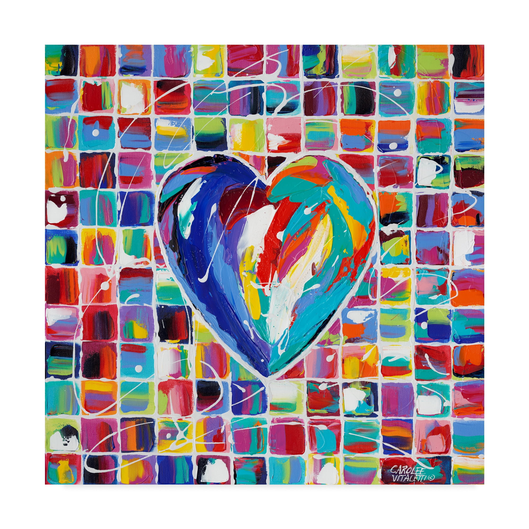 Trademark Fine Art Still Life Canvas Art ' Hearts Of A Different Color I ' by Carolee Vitaletti