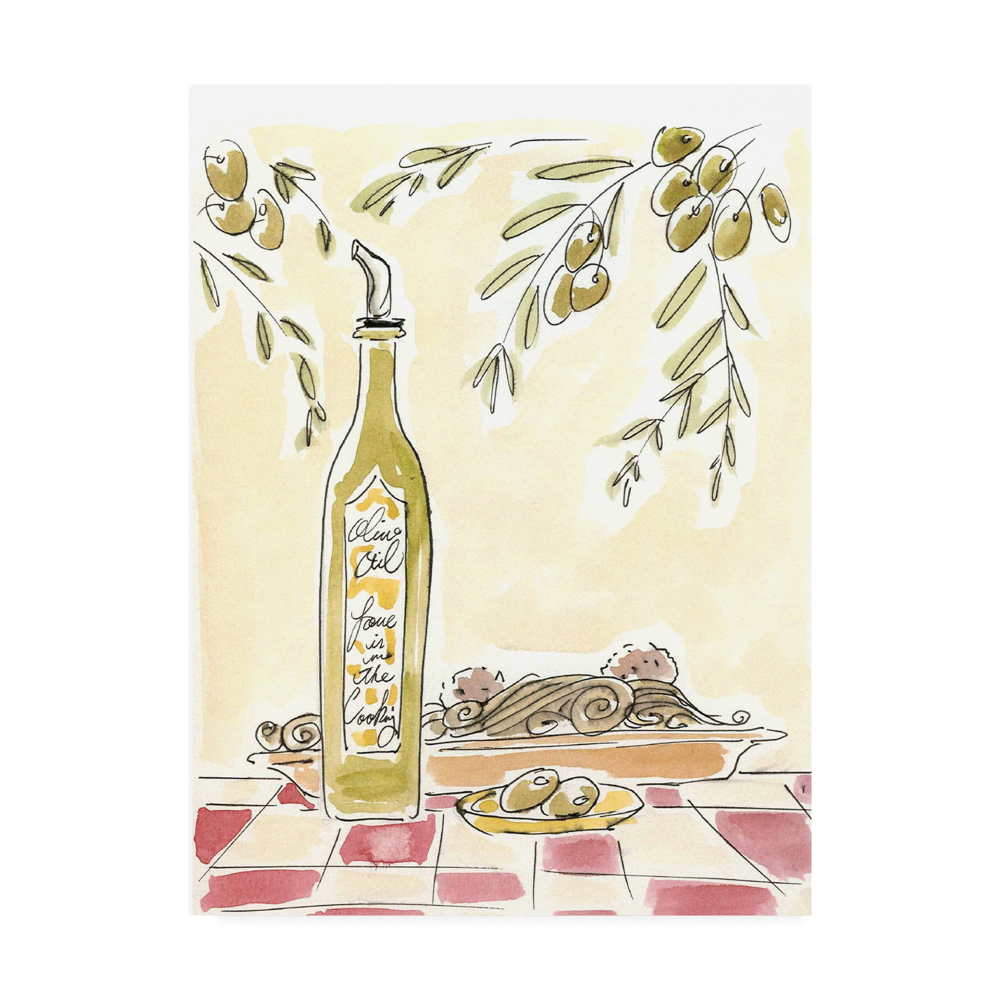 Trademark Fine Art Still Life Canvas Art ' Olio Della Cucina Ii ' by Alan Paul