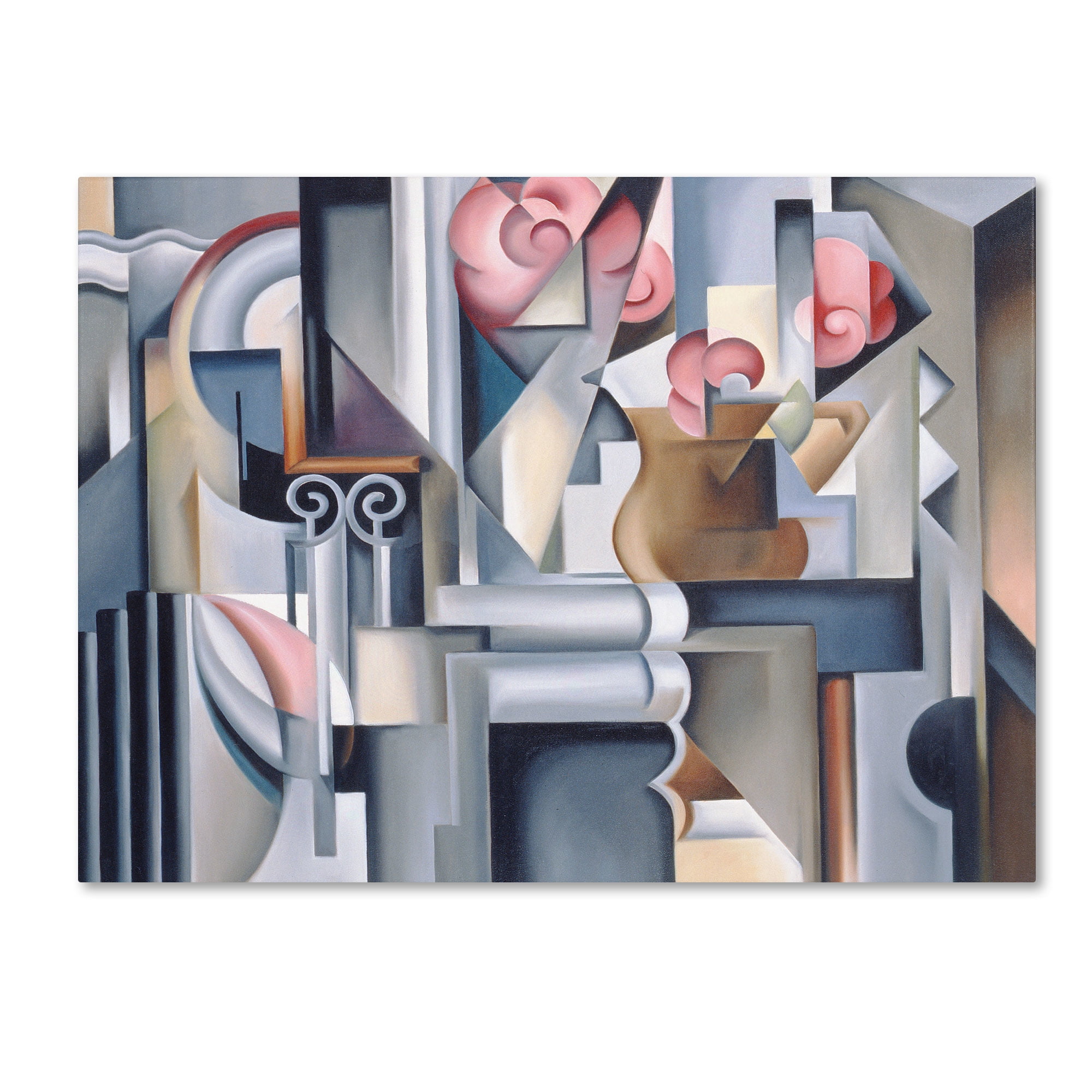 Trademark Fine Art "Still Life With Brown Jug" Canvas Art by Catherine Abel