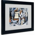 thumbnail image 1 of Trademark Fine Art "Still Life With Teapots" Matted Framed Art by Catherine Abel, Black Frame, 1 of 3