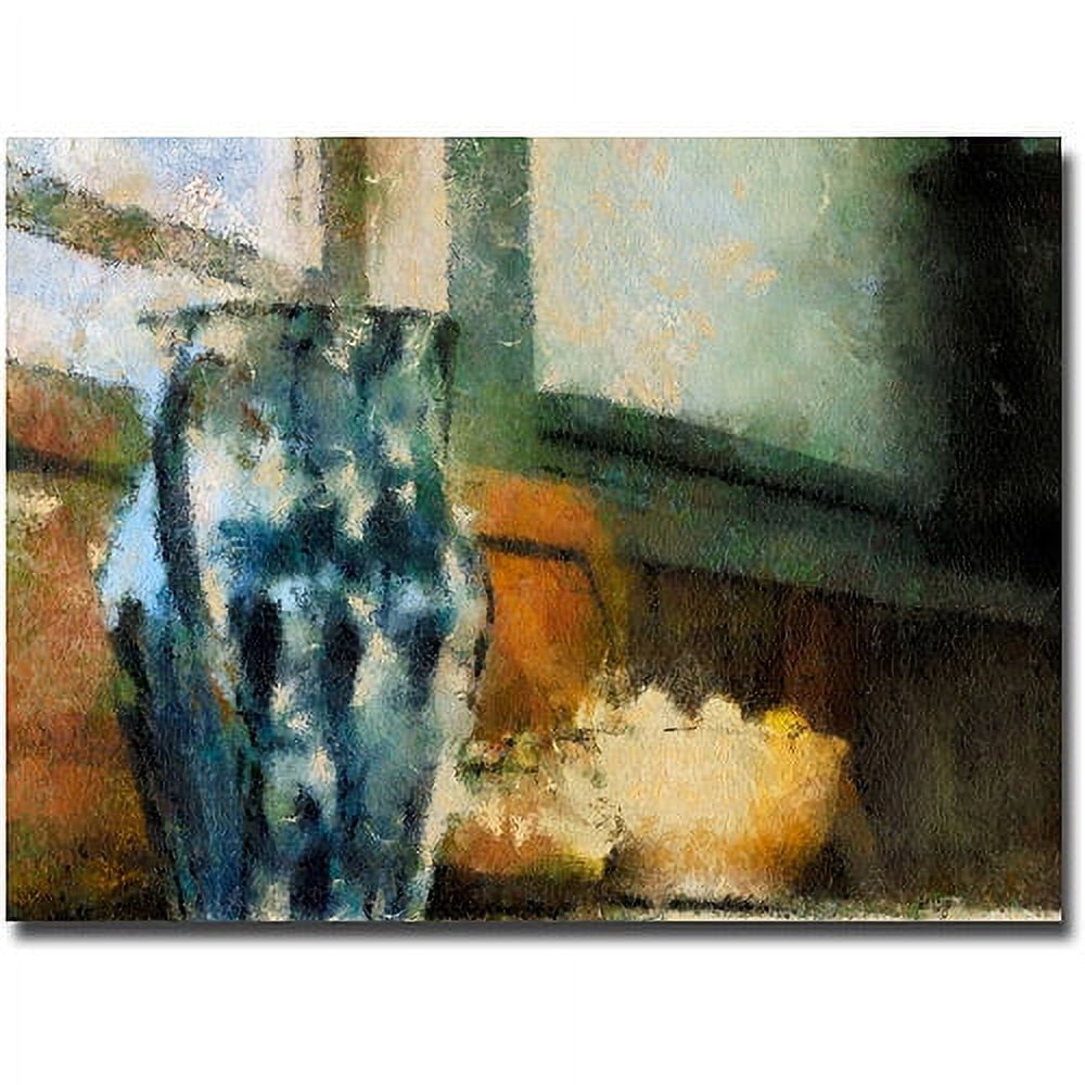 Trademark Fine Art "Still Life with Blue Jug" Canvas Wall Art by Lois Bryan