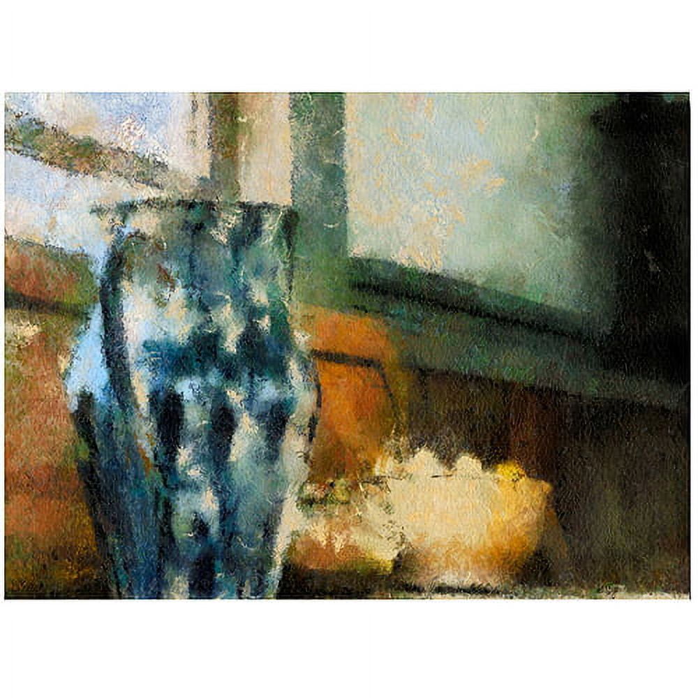 Trademark Fine Art "Still Life with Blue Jug" Canvas Wall Art by Lois Bryan