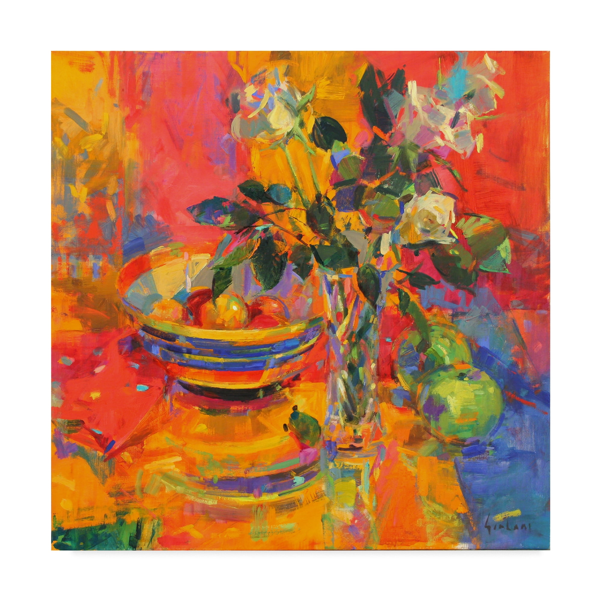 Trademark Fine Art 'Still Life with Clarice Cliff Bowl' Canvas Art by Peter Graham