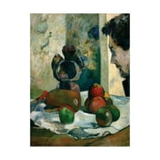 Trademark Fine Art 'Still Life with Profile of Laval' Canvas Art by Gauguin