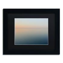Trademark Fine Art "Stillness is the Way" Canvas Art by Kurt Shaffer, Black Matte, Black Frame