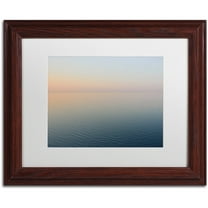 Trademark Fine Art "Stillness is the Way" Canvas Art by Kurt Shaffer, White Matte, Wood Frame
