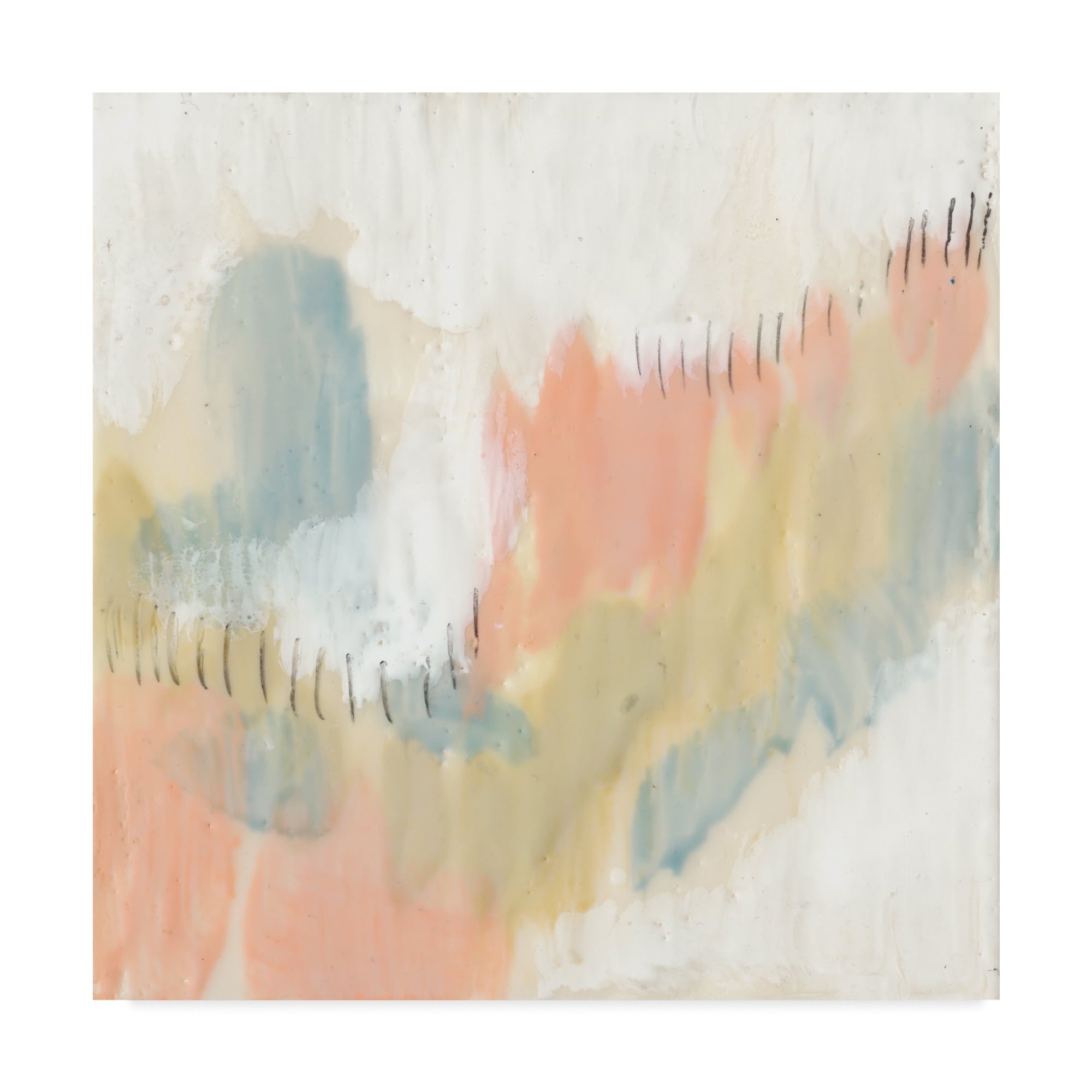 Trademark Fine Art 'Stitched Pastels I' Canvas Art by Jennifer Goldberger