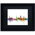 thumbnail image 1 of Trademark Fine Art "Stockholm Sweden Skyline" Canvas Art by Michael Tompsett Black Matte, Black Frame, 1 of 4