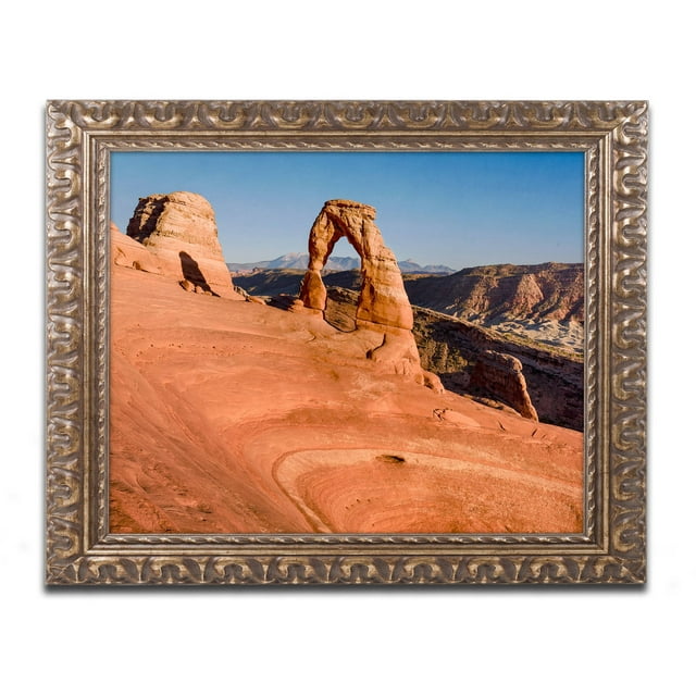 Trademark Fine Art "Stone Landmark" Canvas Art by Michael Blanchette Photography Gold Ornate Frame