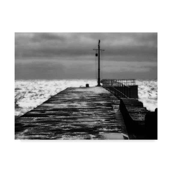 Trademark Fine Art 'Stone Pier' Canvas Art by Noah Bay