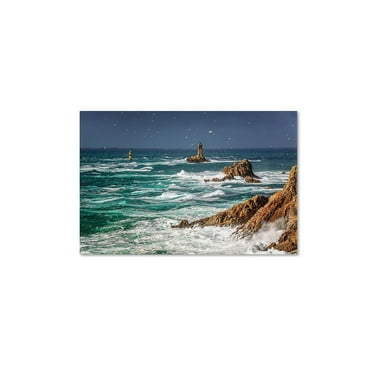 Trademark Fine Art "Storm In Pointe du Raz" Canvas Art by Mathieu Rivrin