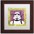 thumbnail image 1 of Trademark Fine Art 'Stormtrooper I' Canvas Art by Dean Russo, White Matte, Wood Frame, 1 of 4