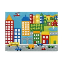 Trademark Fine Art 'Storybook City' Canvas Art by Chariklia Zarris
