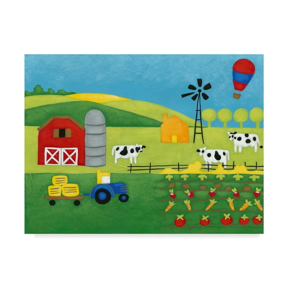 Trademark Fine Art 'Storybook Farm' Canvas Art by Chariklia Zarris