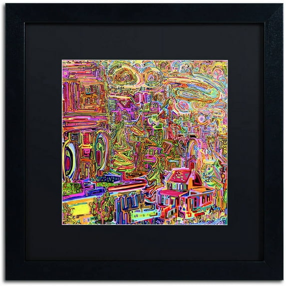 Trademark Fine Art "Strathcona No 2" Canvas Art by Josh Byer, Black Matte, Black Frame