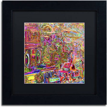 Trademark Fine Art "Strathcona No 2" Canvas Art by Josh Byer, Black Matte, Black Frame