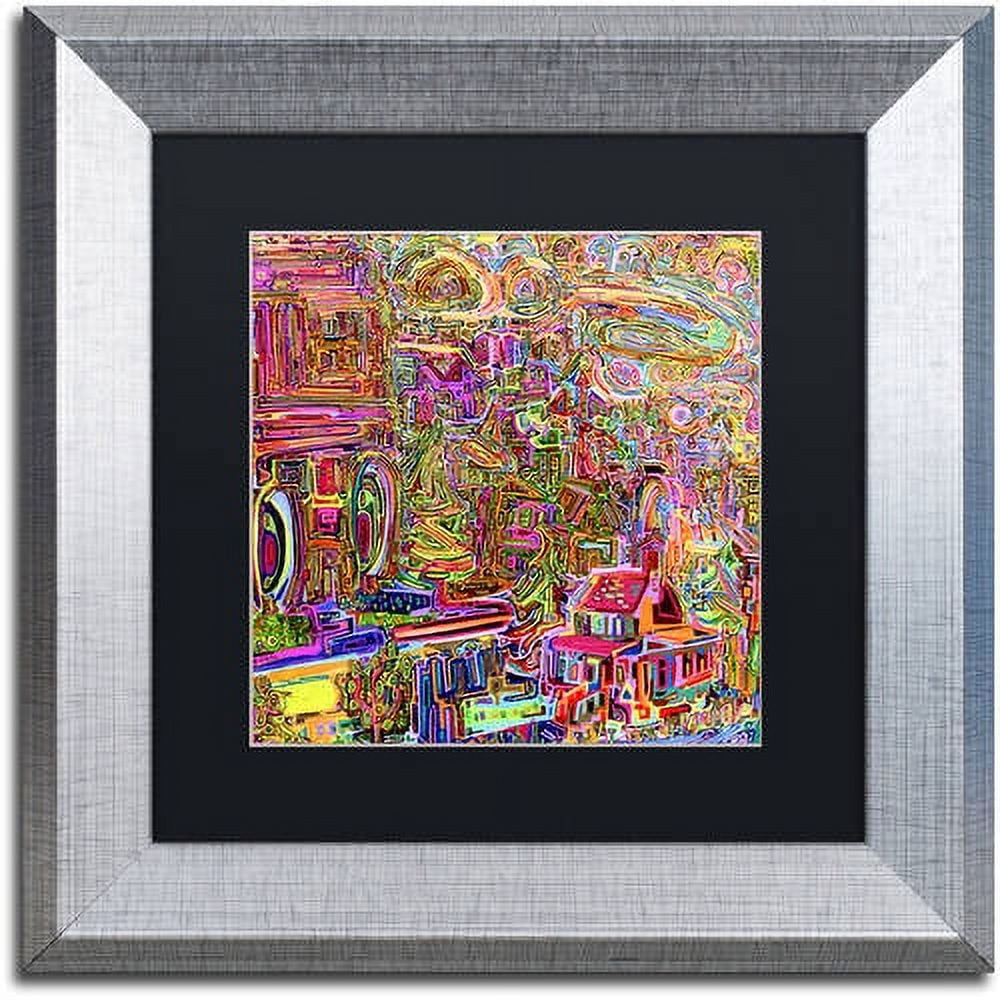 Trademark Fine Art "Strathcona No 2" Canvas Art by Josh Byer, Black Matte, Silver Frame