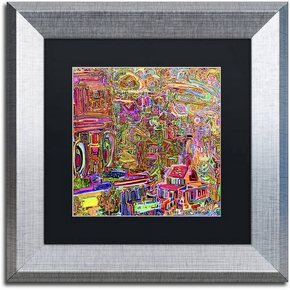 Trademark Fine Art "Strathcona No 2" Canvas Art by Josh Byer, Black Matte, Silver Frame