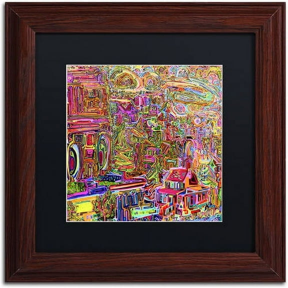 Trademark Fine Art "Strathcona No 2" Canvas Art by Josh Byer, Black Matte, Wood Frame